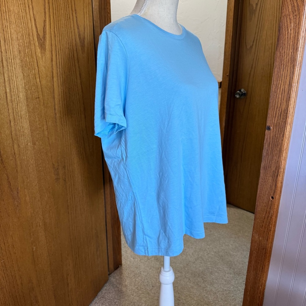 Lands' End Blue Floral Tees - 2 Shirts - Picture 7 of 9